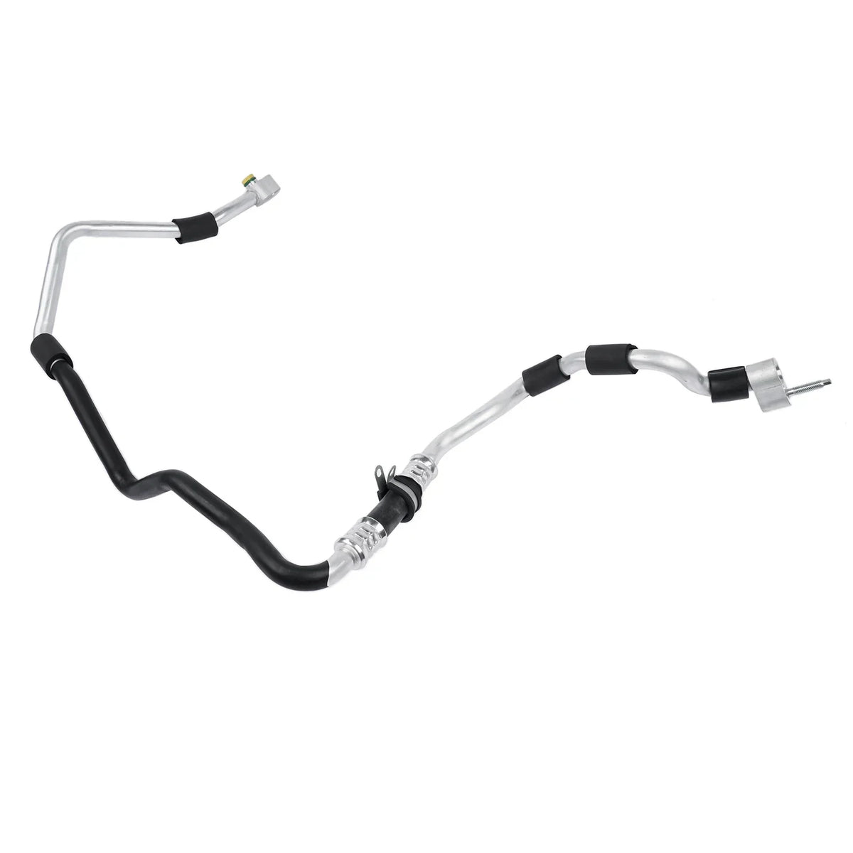 Srebrny metalowy przewód klimatyzacji audi z czarną gumową izolacją do volkswagen touareg 7l6820017b