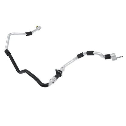 Srebrny metalowy przewód klimatyzacji audi z czarną gumową izolacją do volkswagen touareg 7l6820017b