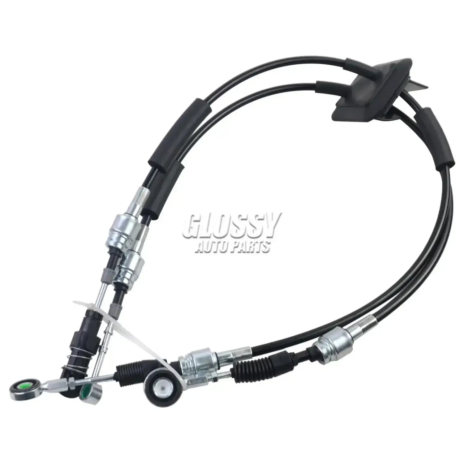 Przewód zmiany biegów ap03 do ford ka 1.2 2008-2016 z 1242cc 51kw 69hp czarny i srebrny z metalowymi złączami