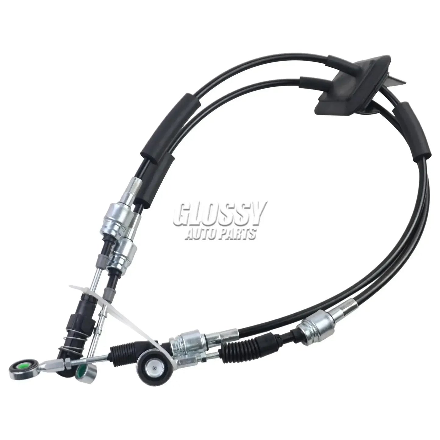Przewód zmiany biegów ap03 do ford ka 1.2 2008-2016 z 1242cc 51kw 69hp czarny i srebrny z metalowymi złączami
