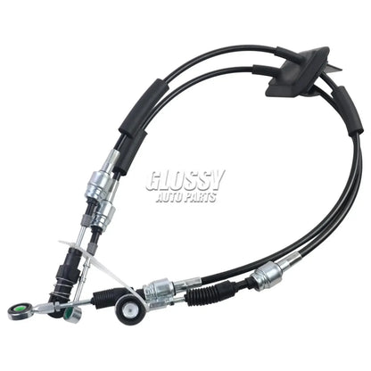 Przewód zmiany biegów ap03 do ford ka 1.2 2008-2016 z 1242cc 51kw 69hp czarny i srebrny z metalowymi złączami