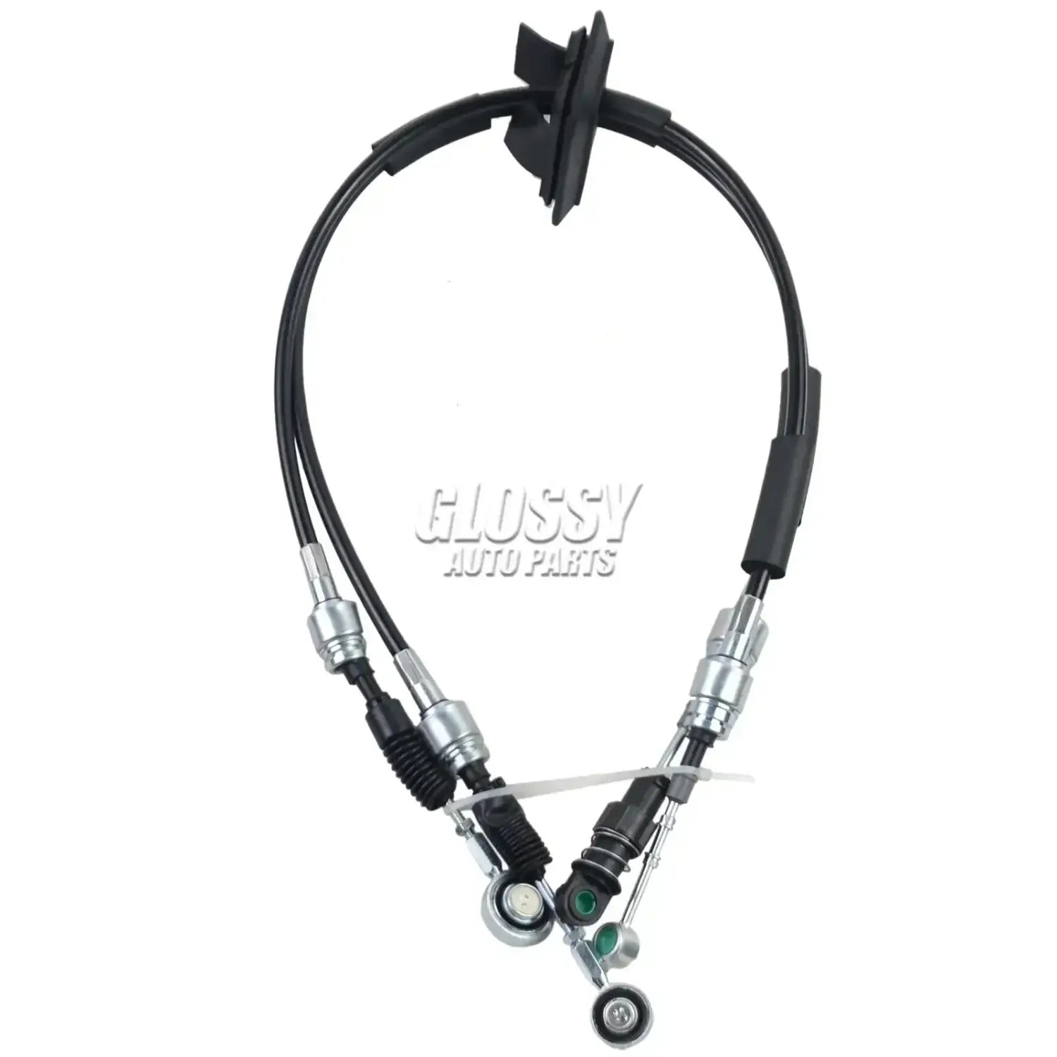 Czarny przewód zmiany biegów ap03 do ford ka 1242cc 51kw 69hp z metalowymi złączami i plastikową klipą