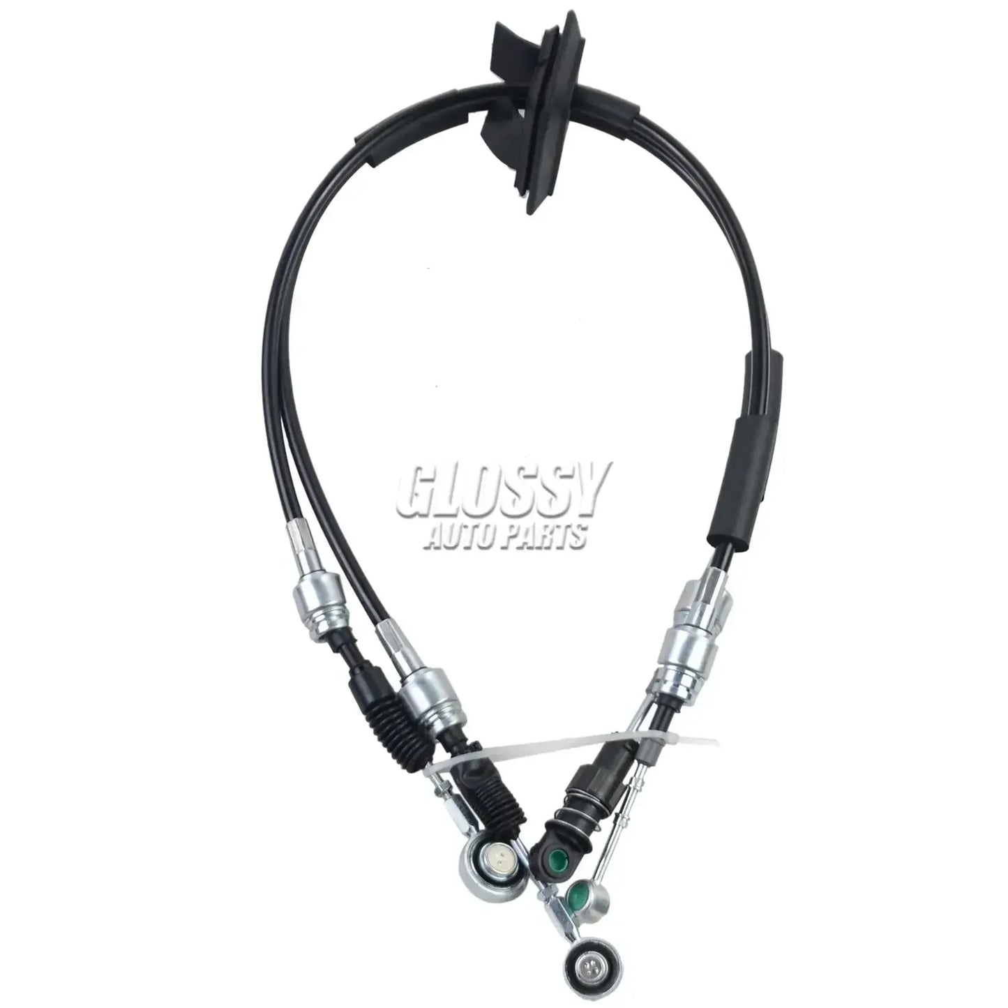 Czarny przewód zmiany biegów ap03 do ford ka 1242cc 51kw 69hp z metalowymi złączami i plastikową klipą