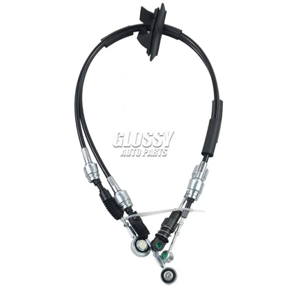 Czarny przewód zmiany biegów ap03 do ford ka 1242cc 51kw 69hp z metalowymi złączami i plastikową klipą