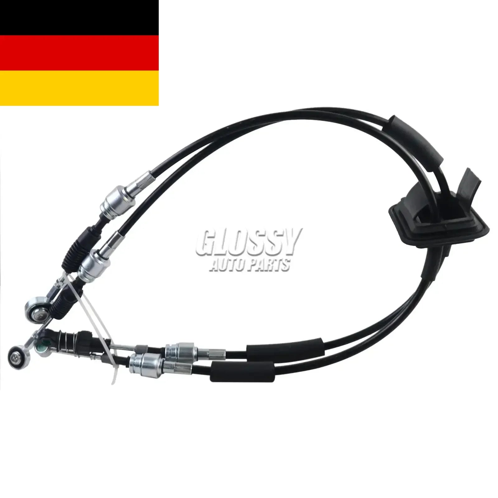 Czarny przewód zmiany biegów glossy auto parts z metalowymi złączami do ford ka 1242cc 51kw 69hp 169a4000