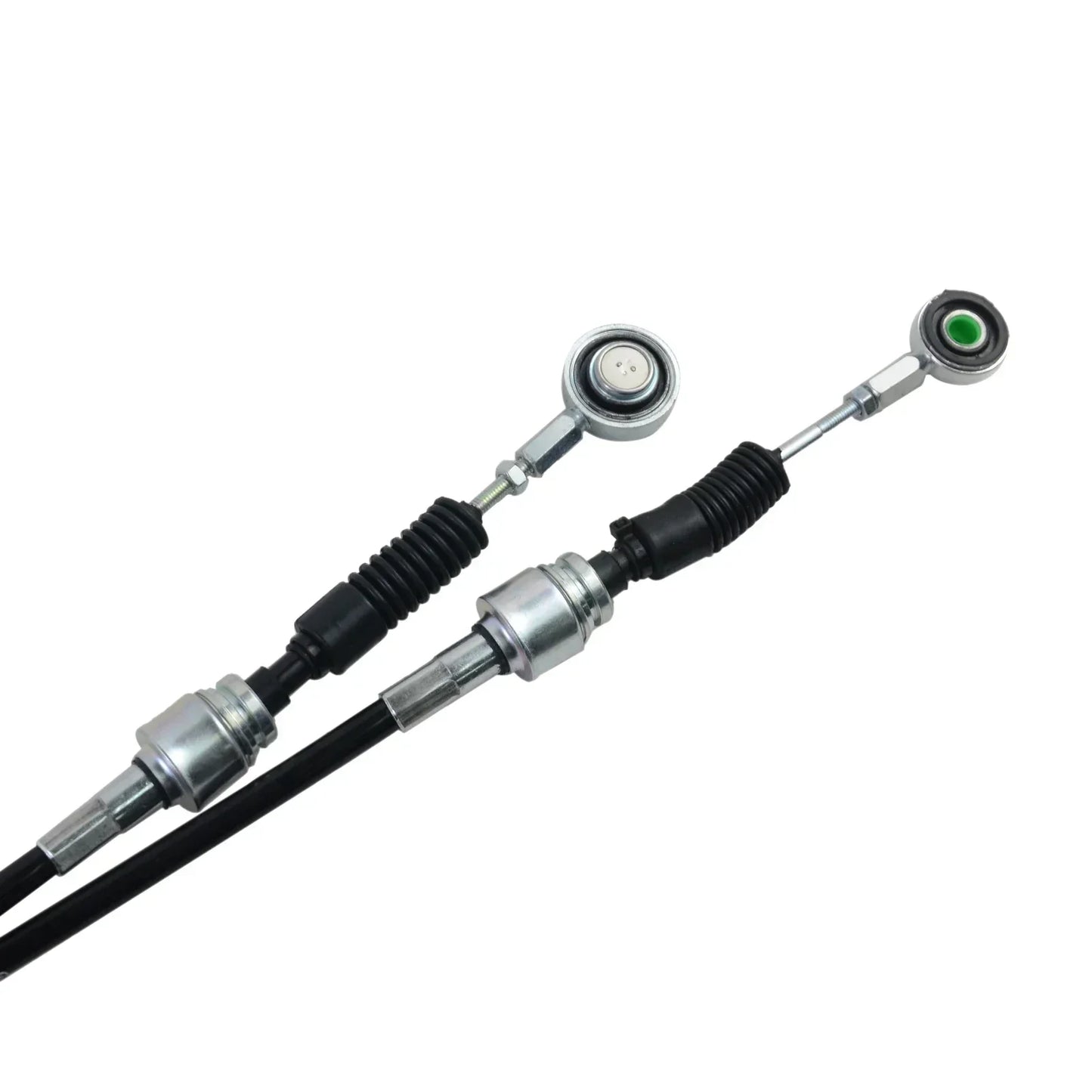 Czarny przewód zmiany biegów ap03 do ford ka 1.2 2008-2016 z metalowymi końcówkami i zielonym akcentem ru8 1242cc 51kw