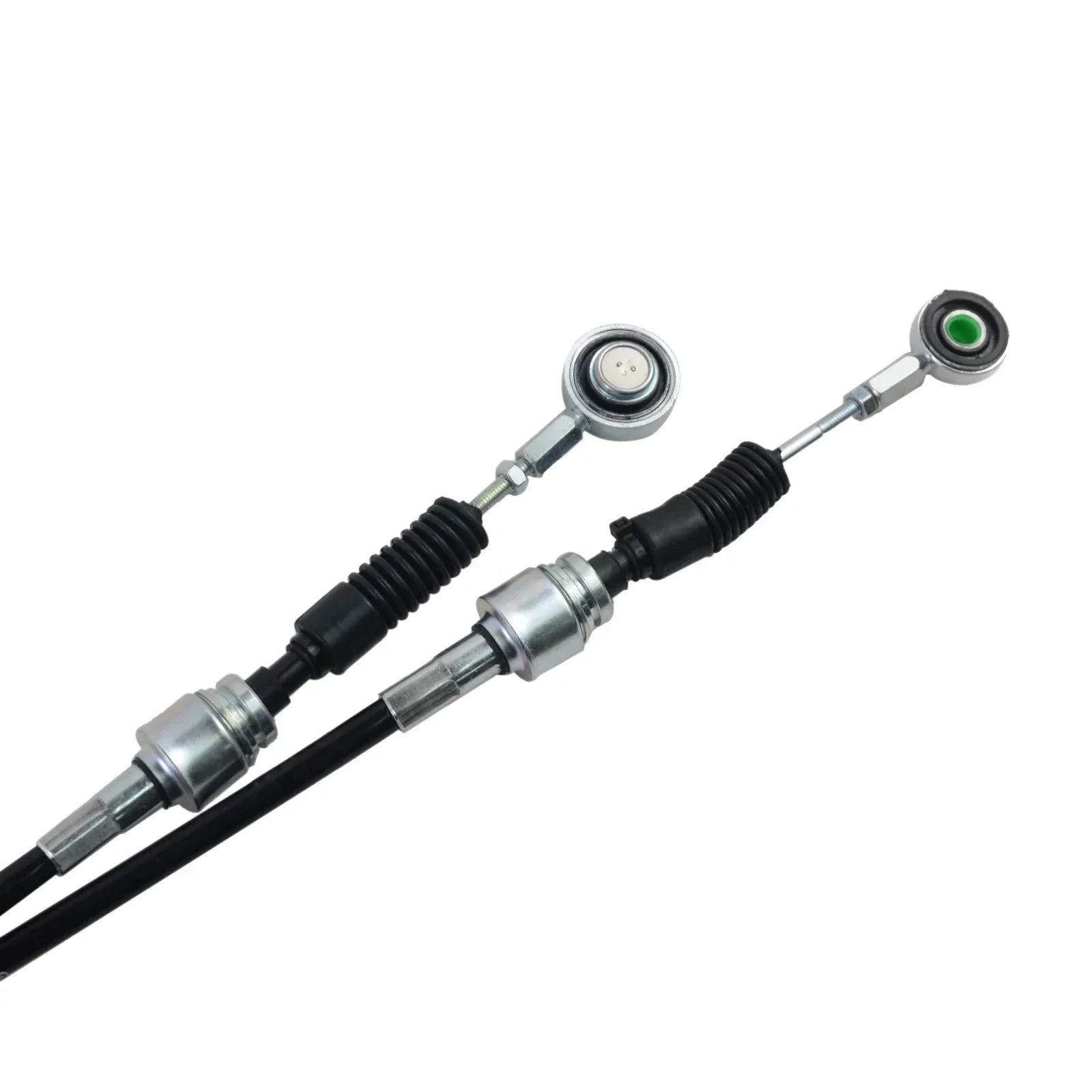 Czarny przewód zmiany biegów ap03 do ford ka 1.2 2008-2016 z metalowymi końcówkami i zielonym akcentem ru8 1242cc 51kw