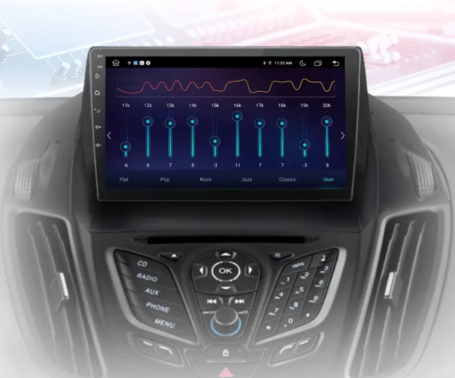 FÜR FORD KUGA C-Max 2013-2017 Autoradio Android 13 CarPlay GPS BT 4