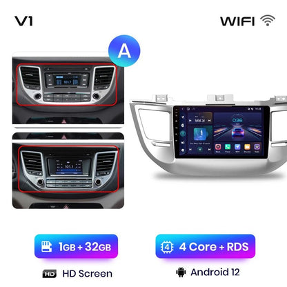 Radio Android Auto dla Hyundai IX35 Tucson 3 od 2015 - 2018 - Multigenus