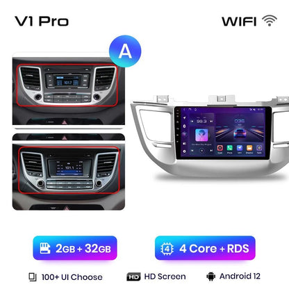 Radio Android Auto dla Hyundai IX35 Tucson 3 od 2015 - 2018 - Multigenus