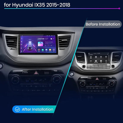 Radio Android Auto dla Hyundai IX35 Tucson 3 od 2015 - 2018 - Multigenus