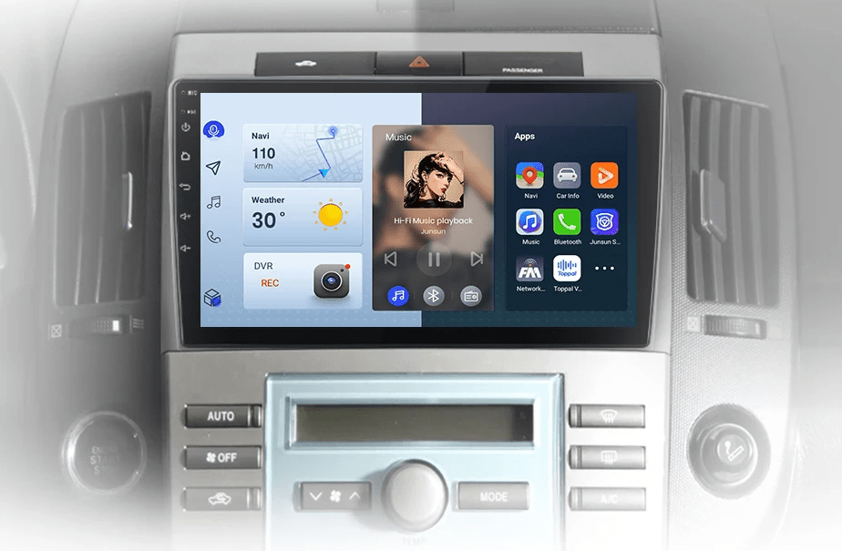 Radio Android Auto do Toyota Corolla Verso 2004 - 2009 – 2 - DIN Multimedia GPS z CarPlay - Multigenus