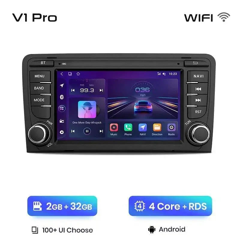 Radio nawigacja Audi A3 8P 2003 - 2011 S3 RS3 Sportback Carplay Android Auto - Multigenus
