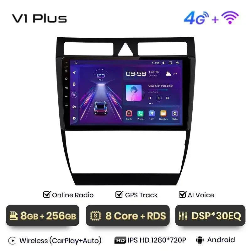 Radio nawigacja Audi A6 C5 1997- 2004 Carplay Android Auto - Multigenus