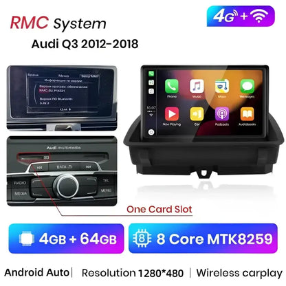 Radio nawigacja Audi Q3 2012-2018 DSP 1920*720P CarPlay Android Auto - Multigenus