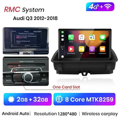 Radio nawigacja Audi Q3 2012-2018 DSP 1920*720P CarPlay Android Auto - Multigenus