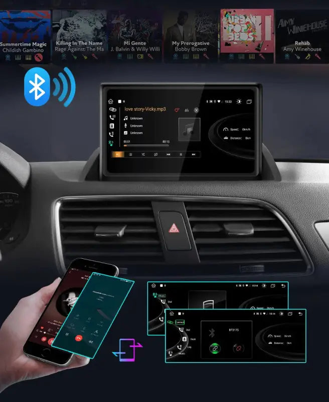 Radio nawigacja Audi Q3 2012-2018 DSP 1920*720P CarPlay Android Auto - Multigenus