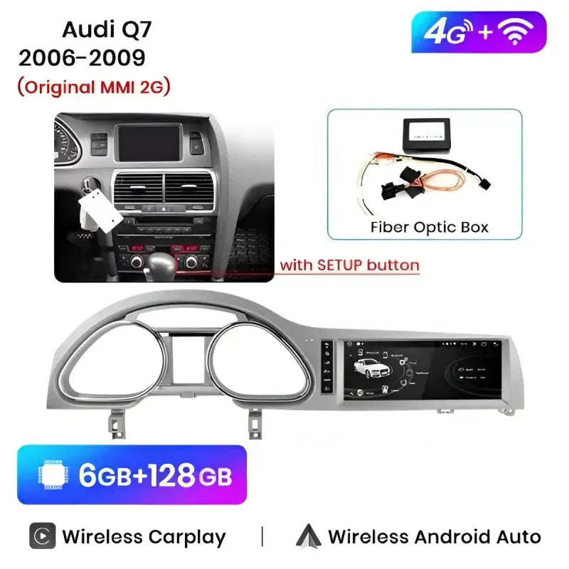 Radio nawigacja Audi Q7 2006-2015 CarPlay DSP Android Auto 10.25" - Multigenus