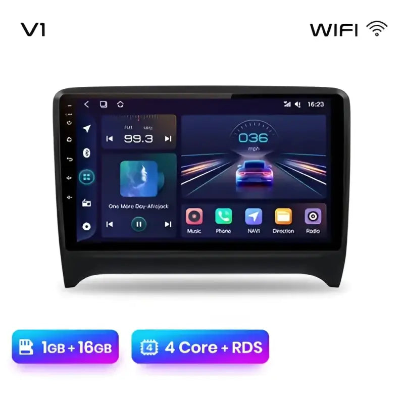 Radio samochodowe V1 Plus do Audi TT MK2 8J (2006 - 2014) - Bezprzewodowy CarPlay i Android Auto | Inteligentny system, brak DVD 2 - DIN - Multigenus