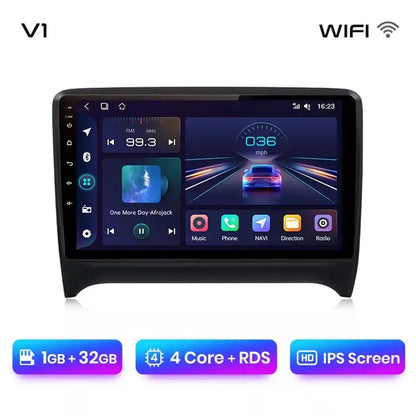 Radio samochodowe V1 Plus do Audi TT MK2 8J (2006 - 2014) - Bezprzewodowy CarPlay i Android Auto | Inteligentny system, brak DVD 2 - DIN - Multigenus