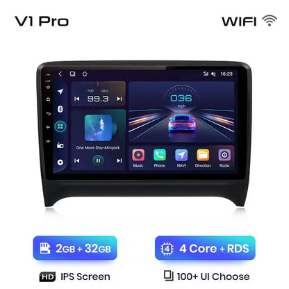 Radio samochodowe V1 Plus do Audi TT MK2 8J (2006 - 2014) - Bezprzewodowy CarPlay i Android Auto | Inteligentny system, brak DVD 2 - DIN - Multigenus