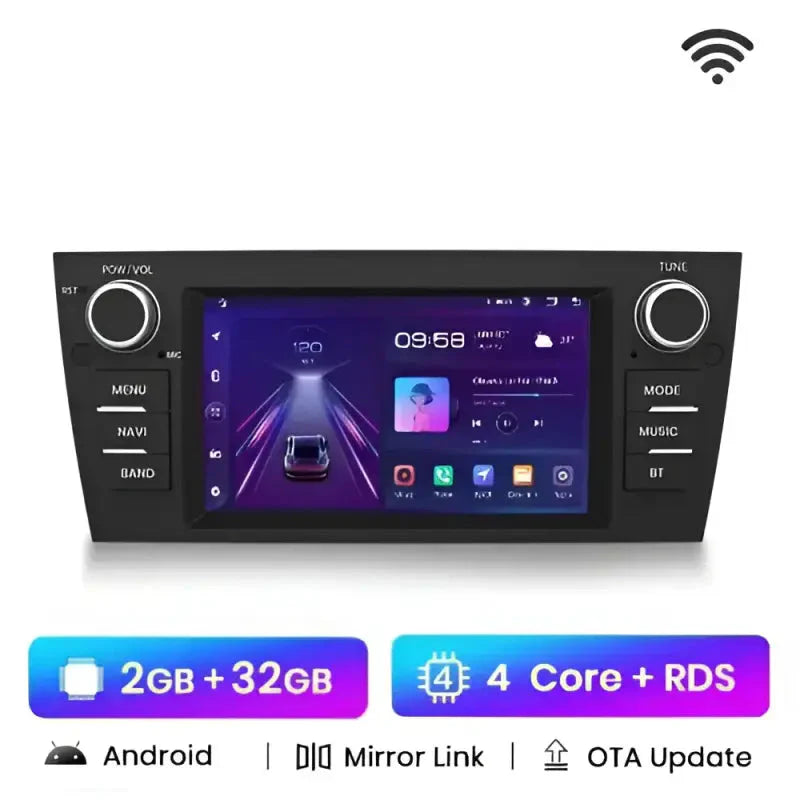 Radio nawigacja BMW 3 Serii E90 E91 E92 E93 Android Auto Carplay - Multigenus