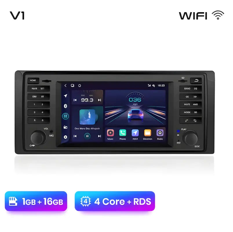 Radio nawigacja BMW 5 Serii E39 X5 E53 od 1996-2003 Android Auto Carplay - Multigenus