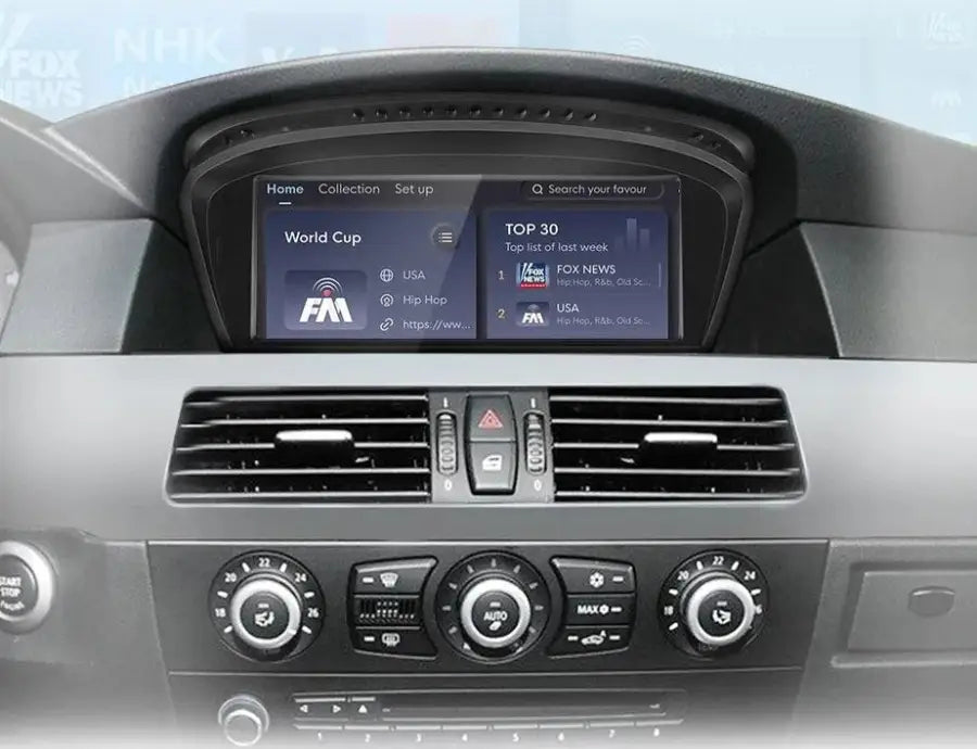 Radio nawigacja BMW 5 E60 E61 E63 E64 E90 E91 E92 GPS CarPlay Android Auto - Multigenus
