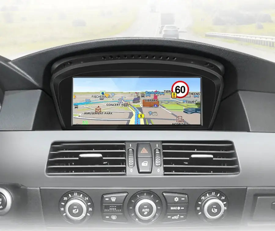 Radio nawigacja BMW 5 E60 E61 E63 E64 E90 E91 E92 GPS CarPlay Android Auto - Multigenus