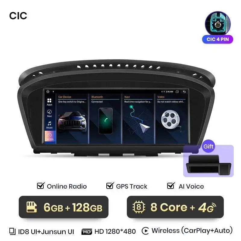 Radio nawigacja BMW 5 E60 E61 E63 E64 E90 E91 E92 GPS CarPlay Android Auto - Multigenus