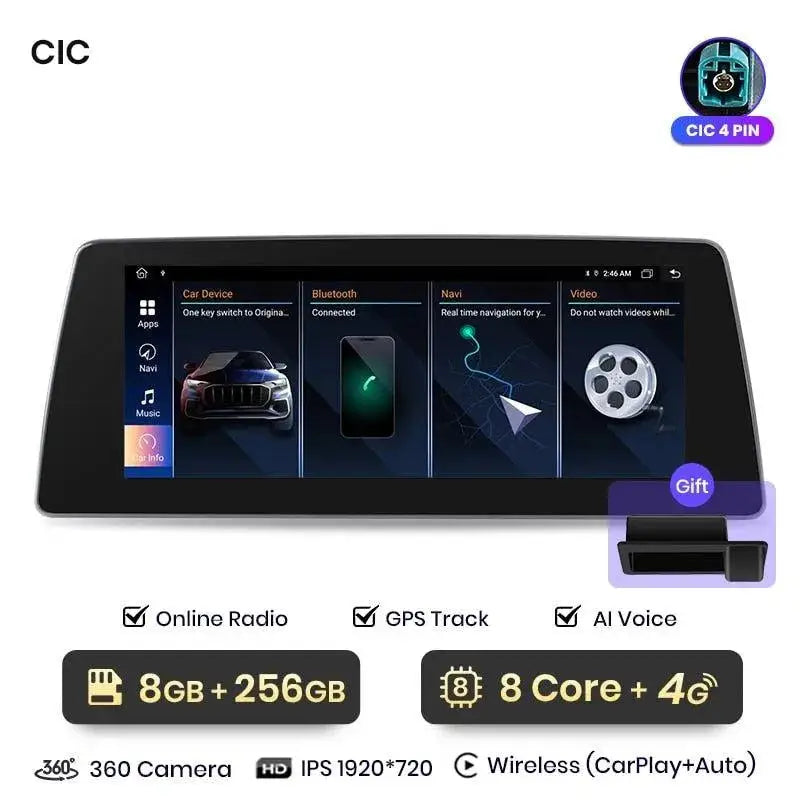Radio nawigacja BMW 5 E60 E61 E63 E64 E90 E91 E92 GPS CarPlay Android Auto - Multigenus