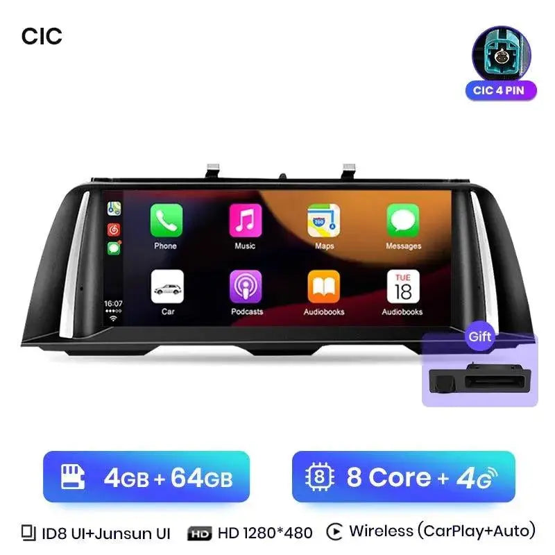 Radio nawigacja BMW 5 Serii F10 F11 2011-2017 CarPlay Android Auto - Multigenus