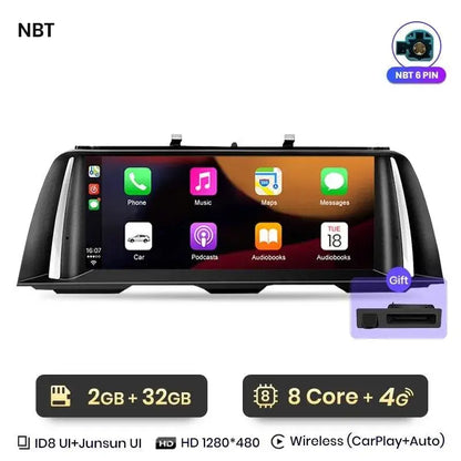 Radio nawigacja BMW 5 Serii F10 F11 2011-2017 CarPlay Android Auto - Multigenus