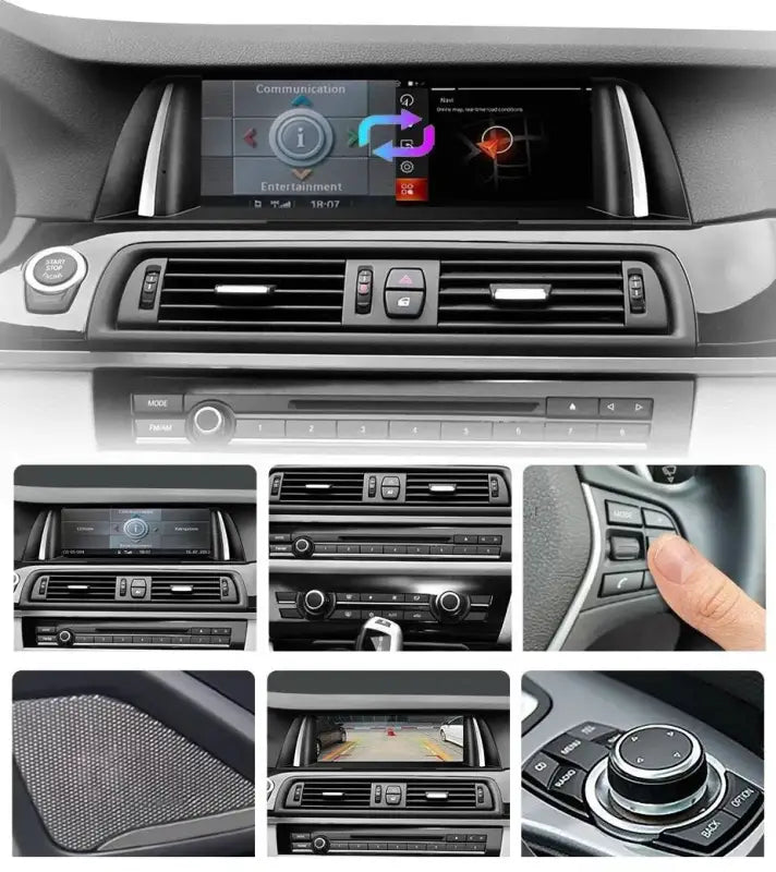 Radio nawigacja BMW 5 Serii F10 F11 2011-2017 CarPlay Android Auto - Multigenus