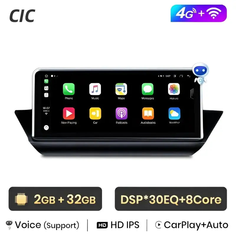 Radio nawigacja BMW X1 E84 2009-2015 CarPlay DSP Android Auto GPS - Multigenus