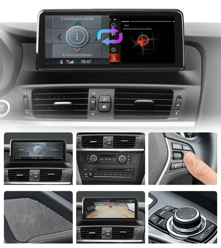 Radio nawigacja BMW X3 F25 X4 F26 2013-2017 CarPlay Android Auto - Multigenus