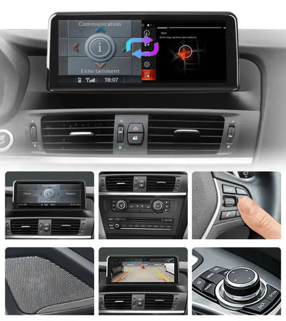 Radio nawigacja BMW X3 F25 X4 F26 2013-2017 CarPlay Android Auto - Multigenus
