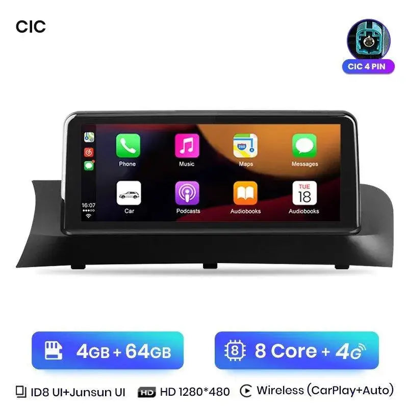 Radio nawigacja BMW X3 F25 X4 F26 2013-2017 CarPlay Android Auto - Multigenus