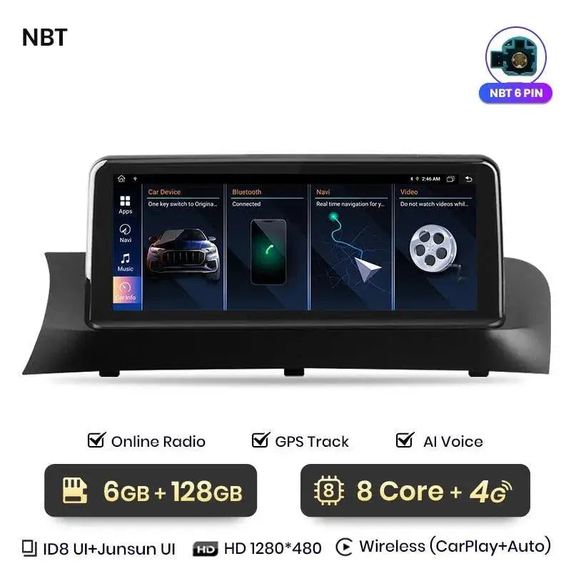 Radio nawigacja BMW X3 F25 X4 F26 2013-2017 CarPlay Android Auto - Multigenus