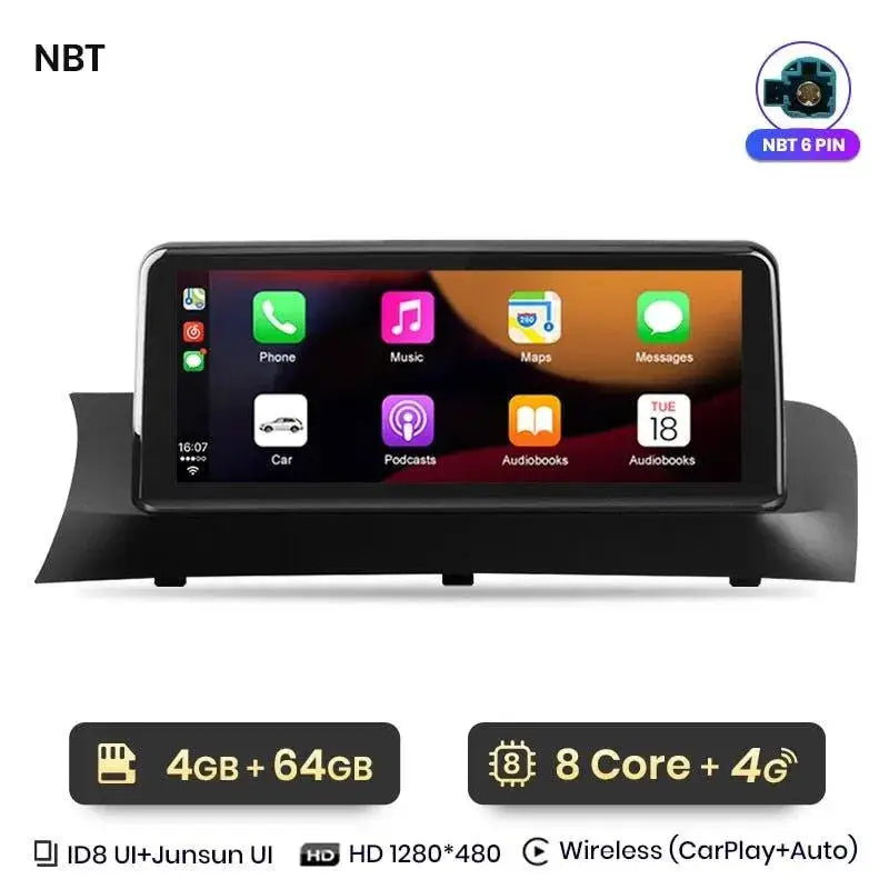 Radio nawigacja BMW X3 F25 X4 F26 2013-2017 CarPlay Android Auto - Multigenus
