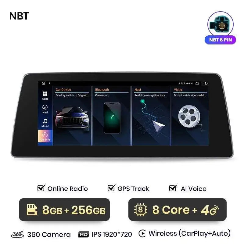 Radio nawigacja BMW X3 F25 X4 F26 2013-2017 CarPlay Android Auto - Multigenus