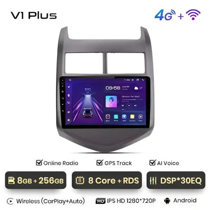 Radio nawigacja Chevrolet Aveo 2 2011-2013 Android Auto Carplay - Multigenus