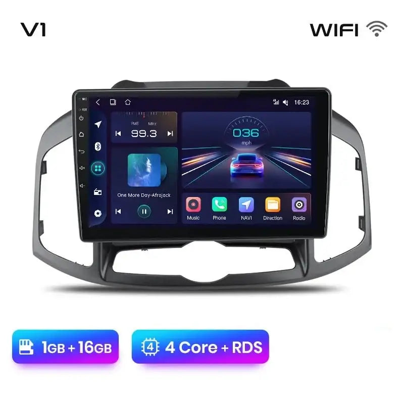 V1pro AI Voice Android Auto Radio Samochodowe dla Chevrolet Captiva 2011 - 2016 | 4G CarPlay 2DIN GPS Multimedia - Multigenus