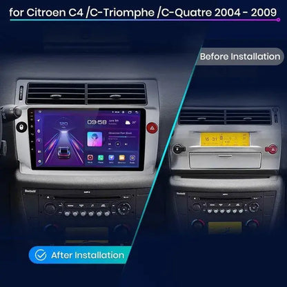 Radio nawigacja Citroen C4 2004 - 2009 Android Auto Carplay - Multigenus