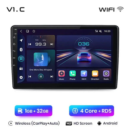 Radio do Fiata 500L 2012 - 2017 – 4G, Multimedia GPS z CarPlay 2 - DIN AI Voice Android Auto - Multigenus