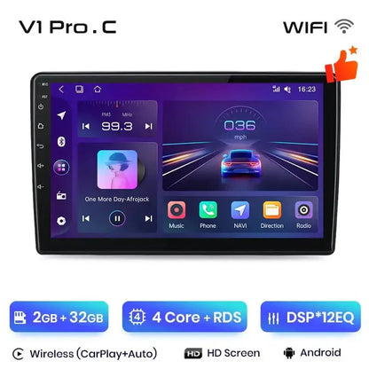 Radio do Fiata 500L 2012 - 2017 – 4G, Multimedia GPS z CarPlay 2 - DIN AI Voice Android Auto - Multigenus