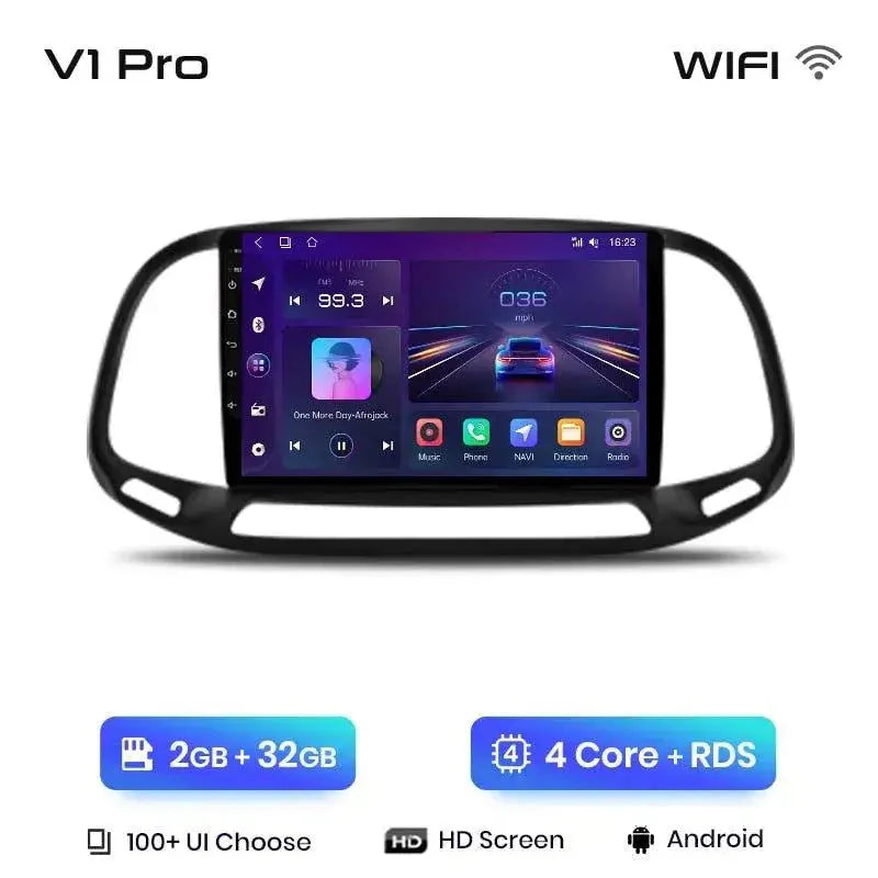 Radio nawigacja Fiat Doblo 2015 - 2019 Carplay Android Auto - Multigenus