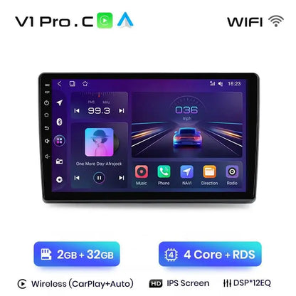 Radio samochodowe z bezprzewodowym CarPlay i Android Auto do Fiat Ducato, Peugeot Boxer 2, Citroen Jumper 2 (2006 - 2015) – Premium system multimedialny 2 DIN - Multigenus
