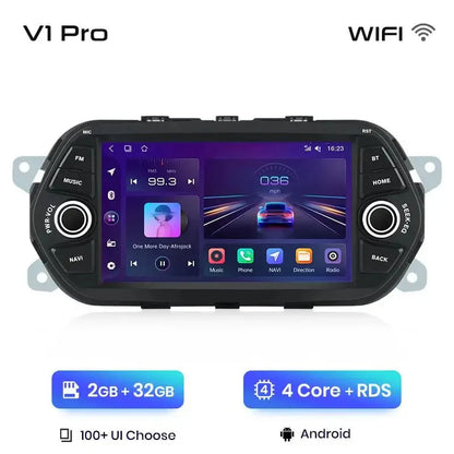 Inteligentne Radio Android Auto z CarPlay dla Fiat Tipo Egea (2015 - 2017) - 2DIN System Multimedialny GPS - Multigenus