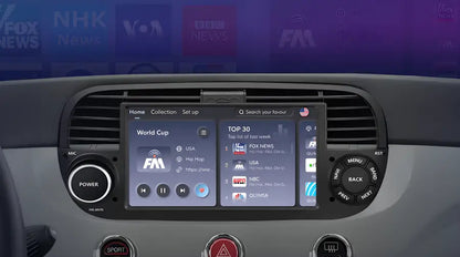 Radio dla Fiat Tipo i Egea 2015 - 2017 System Multimedialny GPS Android Auto z CarPlay - Multigenus